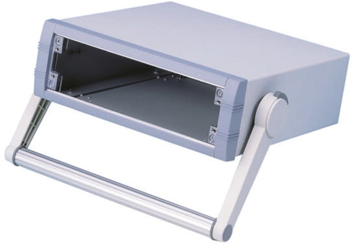 Boîtier d'instrumentation METCASE Unimet en Aluminium Gris, dim. ext. 260 x 250 x 85mm