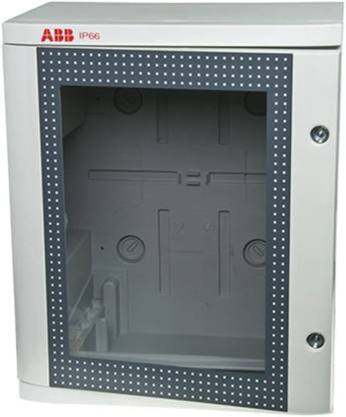 ABB 1SL02 Series Thermoplastic Wall Box, IP66, Viewing Window, 600 mm x 375 mm x 230mm