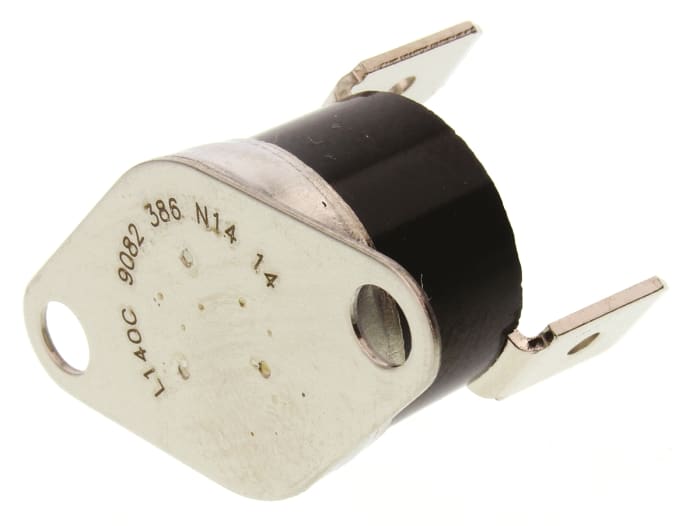 Honeywell Bi-Metallic Thermostat, Opens at 140°C, Closes at 125°C, +150°C Max, SPST, Automatic Reset, Bracket Mount