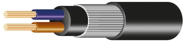 Prysmian, 50m 4 Core, Black Low Smoke Zero Halogen (LSZH) Power Cable +90°C