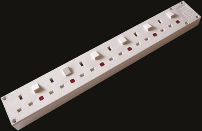 6 Gang Distribution Unit, 13A, Fused