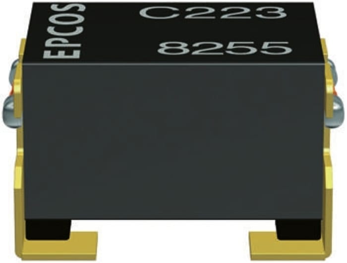 EPCOS, B82789, 1812 (4532M) SMD Common Mode Choke with a Ferrite Core, 51 μH -30 → +50% Wire-Wound 250mA Idc