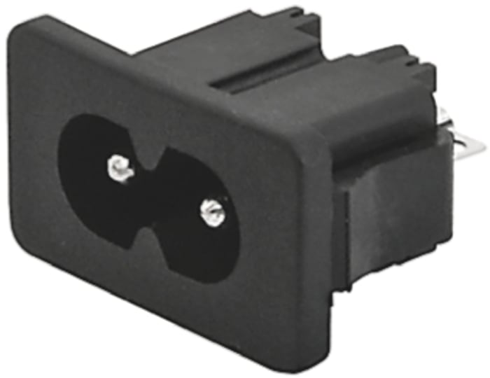 Schurter C8 Snap-In IEC Connector Male, 2.5A, 250 V