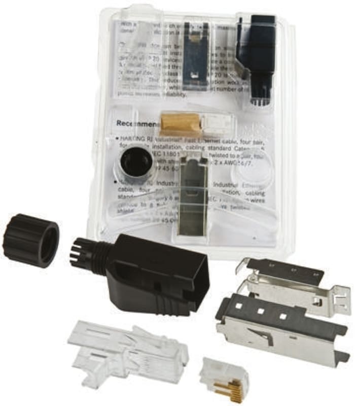 Harting Male RJ45 Connector, Cable Mount