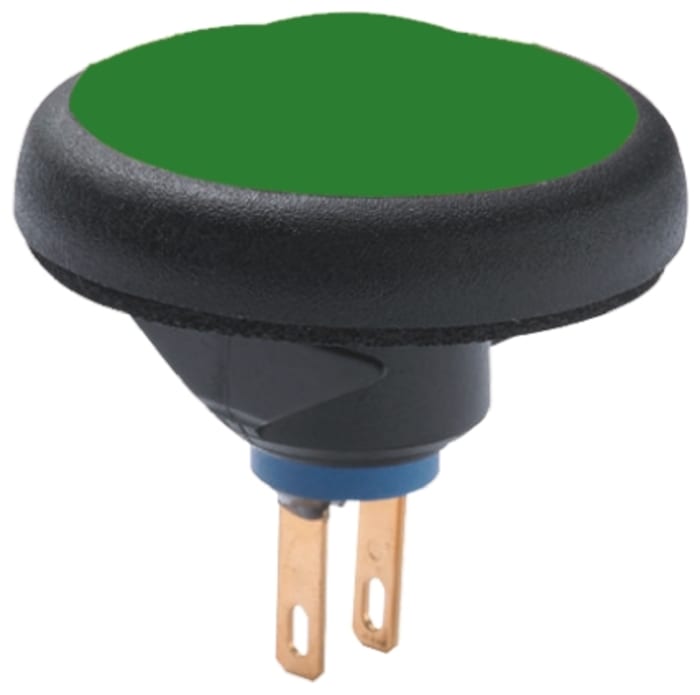 APEM Push Button Switch, Momentary, Panel Mount, 16.2mm Cutout, SPST, 32V ac