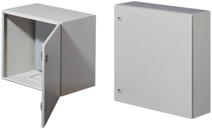 Caja de pared Rittal AE de Acero Gris, con placa de montaje, 1000 x 800 x 300mm, IP66