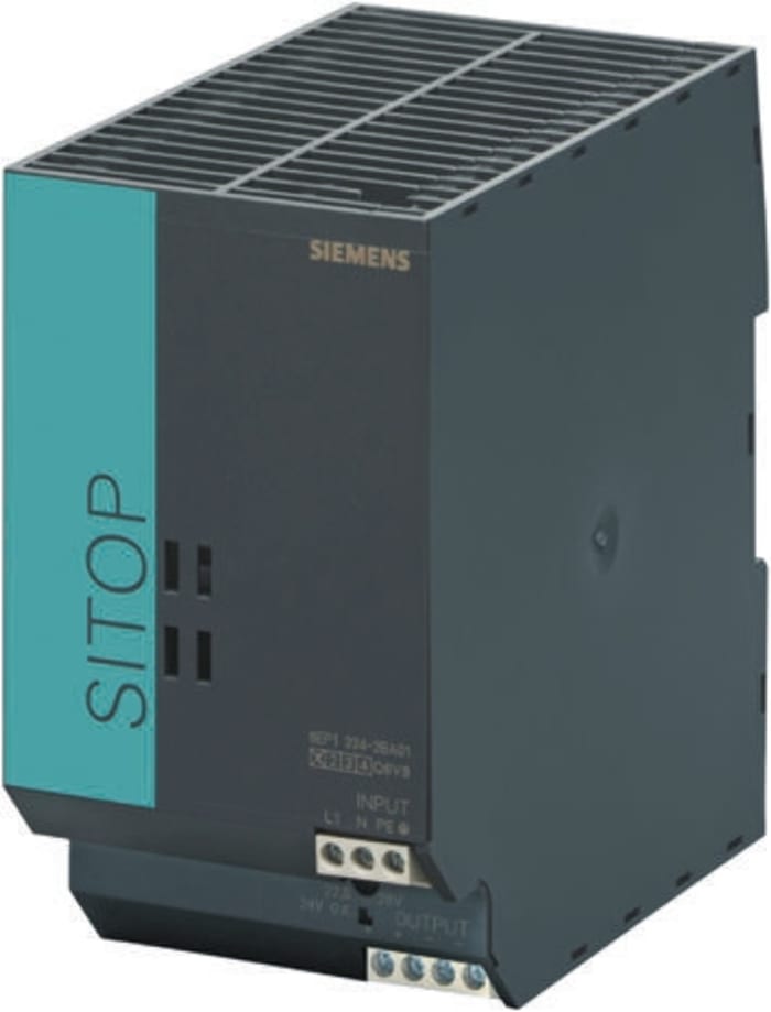 Siemens Switch Mode DIN Rail Panel Mount Power Supply, 10A Output, 288W