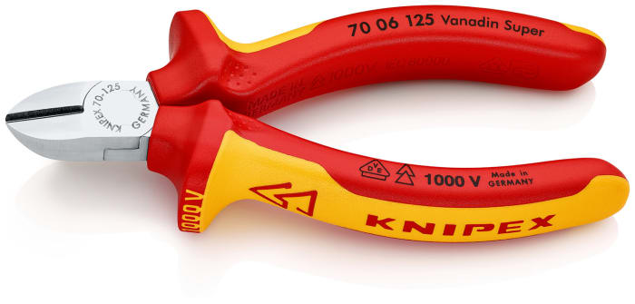 Knipex 70 06 125 VDE/1000V Insulated Side Cutters