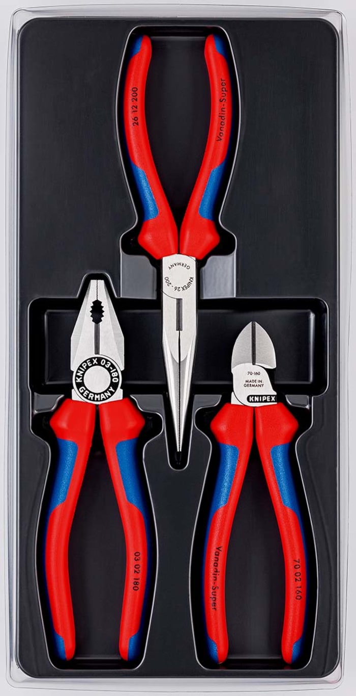 00 20 11 Knipex  Juego de alicates Ángulo recto Knipex, long