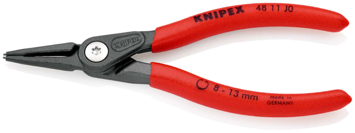 Knipex Circlip Pliers, 140 mm Overall, Straight Tip