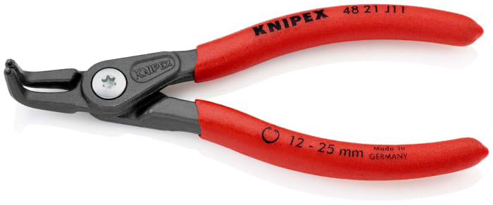 Knipex Circlip Pliers, 130 mm Overall, Angled Tip