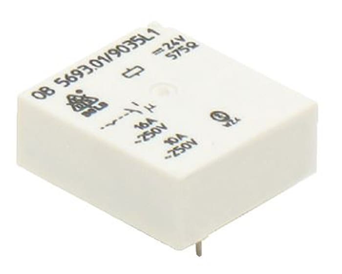 Relais de puissance Dold, 1 RT, bobine 12V c.c. Montage sur CI 1W