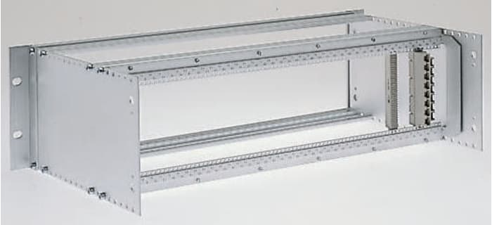RS PRO 3U Aluminium Subrack, 84HP, 483mm Depth