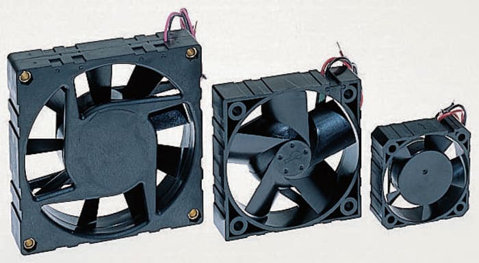 Ventilateur axial F62 Micronel 12 V dc, 21.6m³/h, 62 x 62 x 15mm, 740mW