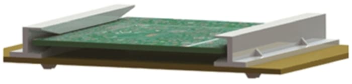 Guide carte pour CI, Essentra, RSSHG-501-165, Montage horizontal, longueur: 127mm, épaisseur Max: 1.6mm