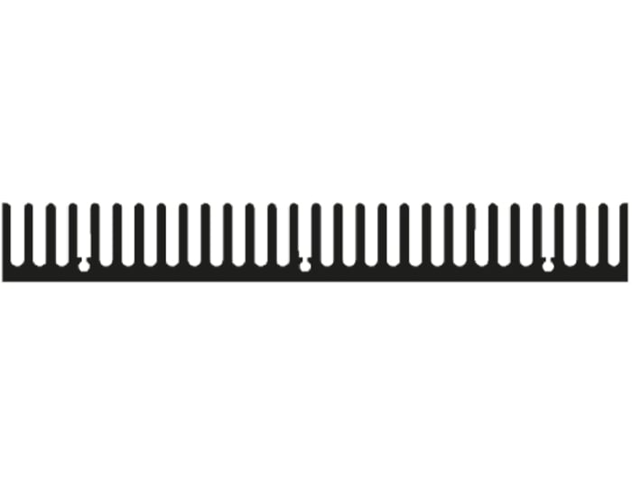 AAVID THERMALLOY Heatsink, Universal Rectangular Alu, 1.8K/W, 125 x 200 x 25mm