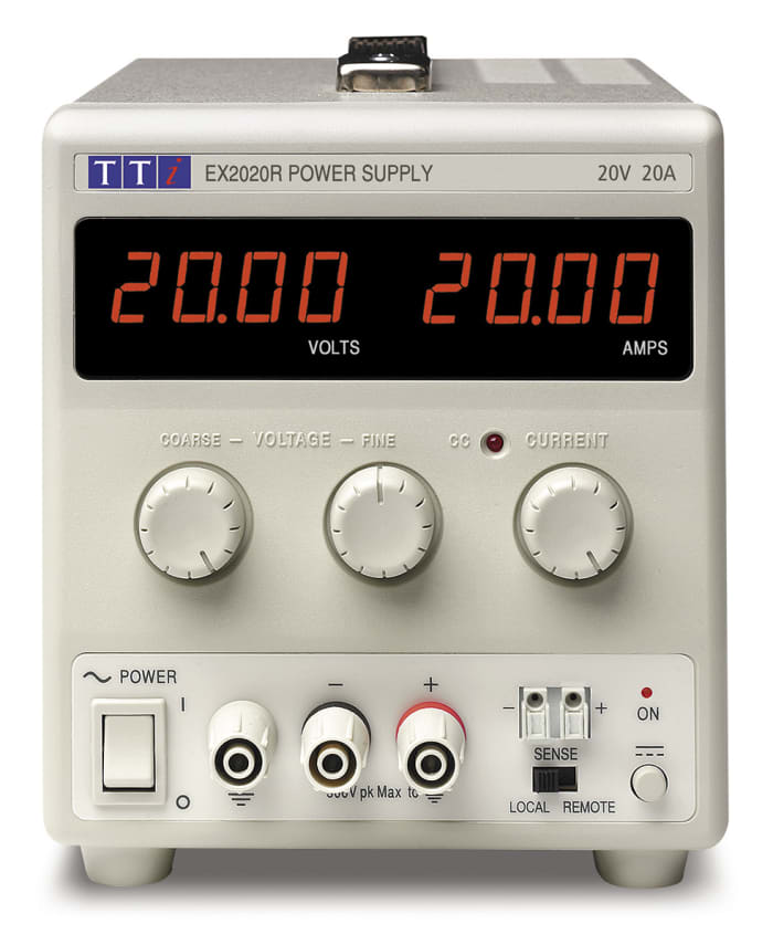 Aim-TTi EX-R Series Digital Bench Power Supply, 0 → 20V, 0 → 20A, 1-Output, 400W - RS Calibrated
