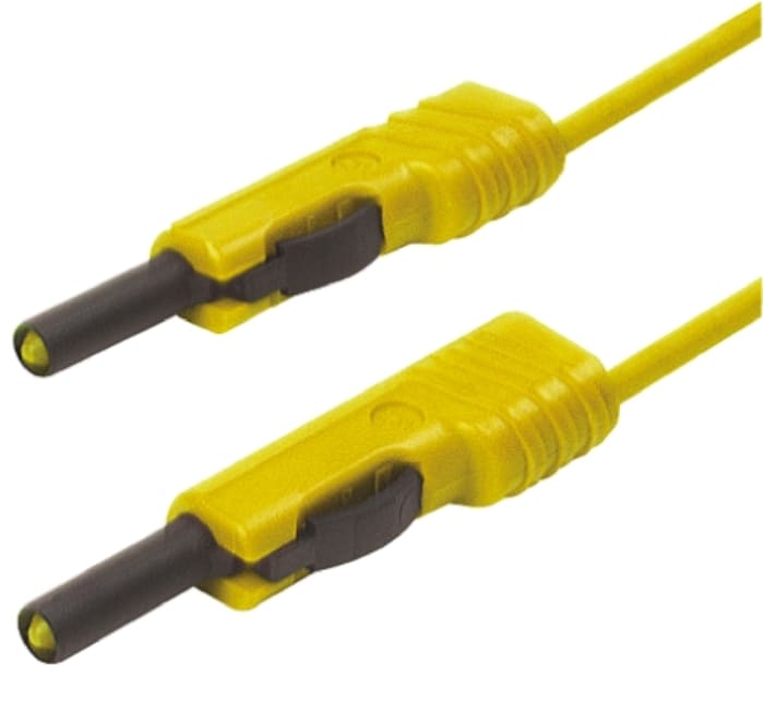 Měřící vedení 4mm MLB100/1V žluté