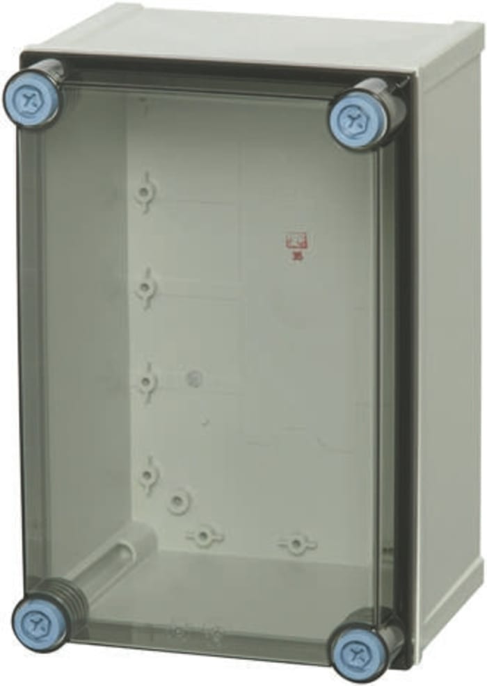 Fibox CAB PCQ Series Polycarbonate Wall Box, IP66, IP67, Viewing Window, 172 mm x 300 mm x 400mm