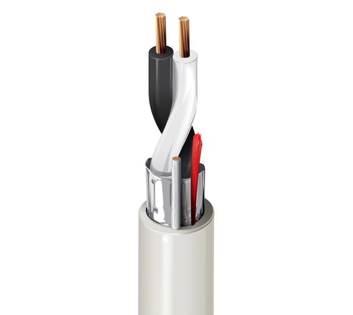 4500FE.00100 Belden Belden Control Cable, 2 Cores, 0.33 mm², Screened, 100m, Grey Flame