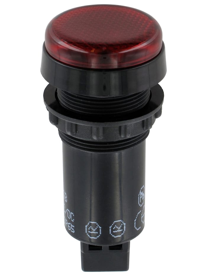 Sloan Red Panel Mount Indicator, 24V, 22mm Mounting Hole Size, IP65