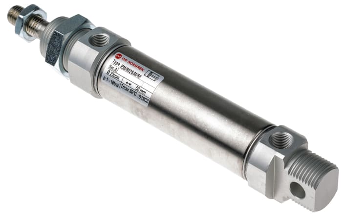 Vérin pneumatique miniature Norgren RM/8000/M Double Action , alésage de 25mm, course de 40mm Mâle G 1/8