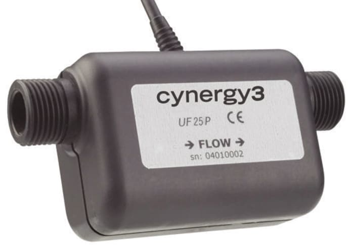 Cynergy3 Flow Controller, 0.5 → 20 L/min, Pulse Output, 7.5 → 26 V dc, 10 mm Pipe
