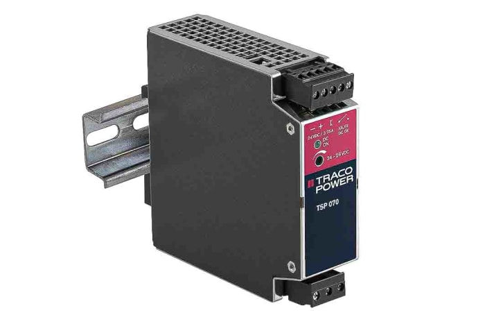 TRACOPOWER TSP Switched Mode DIN Rail Power Supply, 85 → 264V ac ac Input, 12V dc dc Output, 6.5A Output, 72W