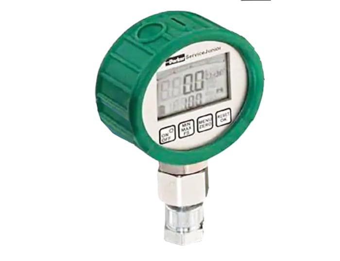 Parker 1/4 in Digital Pressure Gauge 100bar Bottom Entry