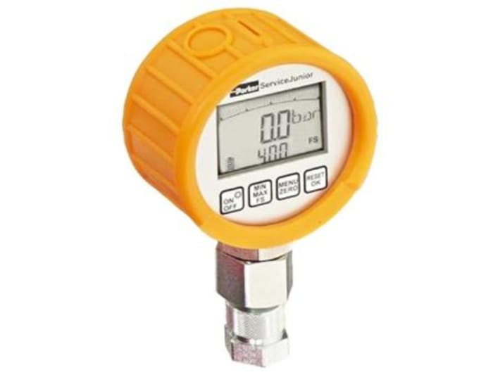 Parker 1/4 in Digital Pressure Gauge 400bar Bottom Entry