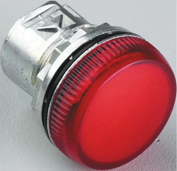 Allen Bradley Red Pilot Light Head, 22mm Cutout 800F Series