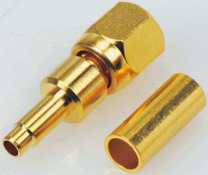 TE Connectivity, Plug Cable Mount, 50Ω, Solder Termination, Straight Body