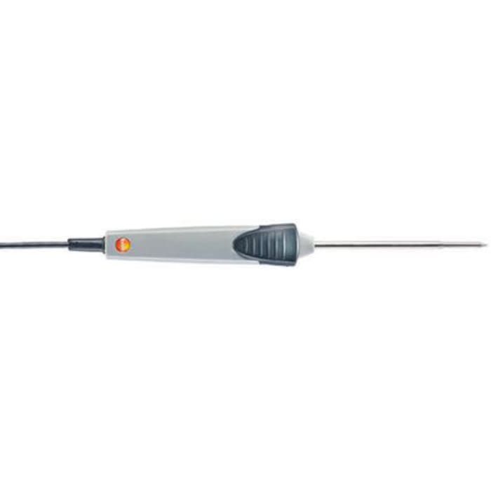 Testo K Immersion, Penetration Temperature Probe, 50 mm, 114 mm Length, 3.7 mm, 5 mm Diameter, +400 °C Max, With SYS