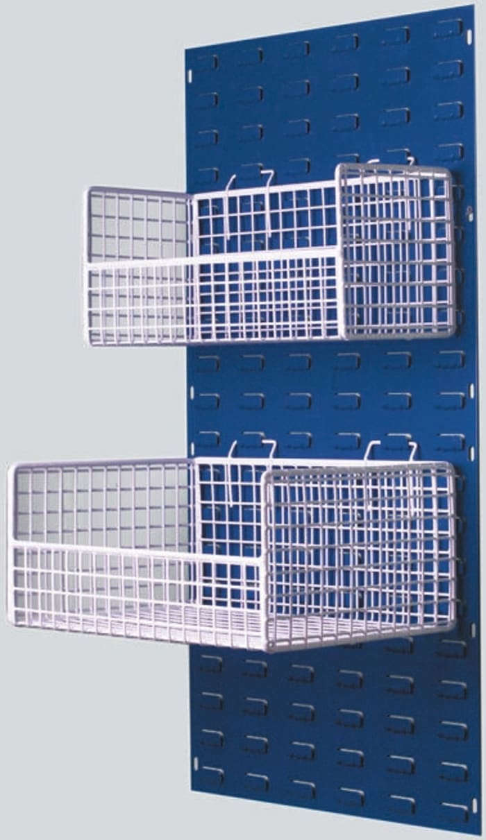 RS PRO Mesh Basket, 200mm x 460mm, White