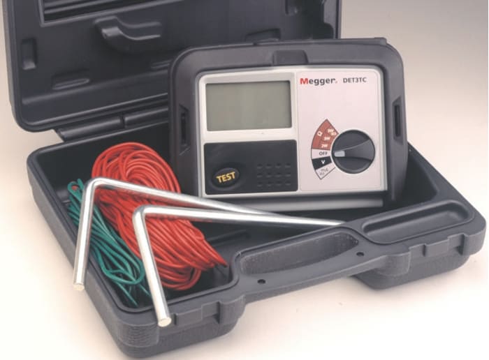 Megger DET3TC Earth Tester, 2000Ω CAT IV 100 V RS Calibration