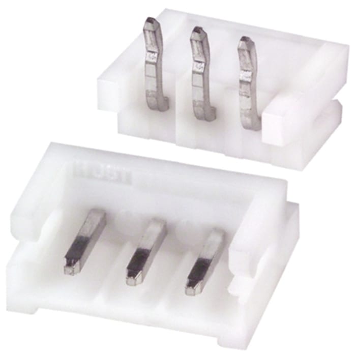 JST EH Series Right Angle Through Hole PCB Header, 3 Contact(s), 2.5mm Pitch, 1 Row(s), Shrouded