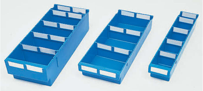 Linpac Storage Systems PP Storage Bin, 500mm x 188mm x 115mm, Blue