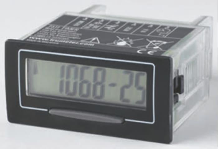 Trumeter Hours Run Meter, 8 digits, LCD, Screw Connection, 18 V dc