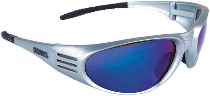Dewalt Anti-Mist UV Safety Spectacles, Blue Polycarbonate Lens, Vented