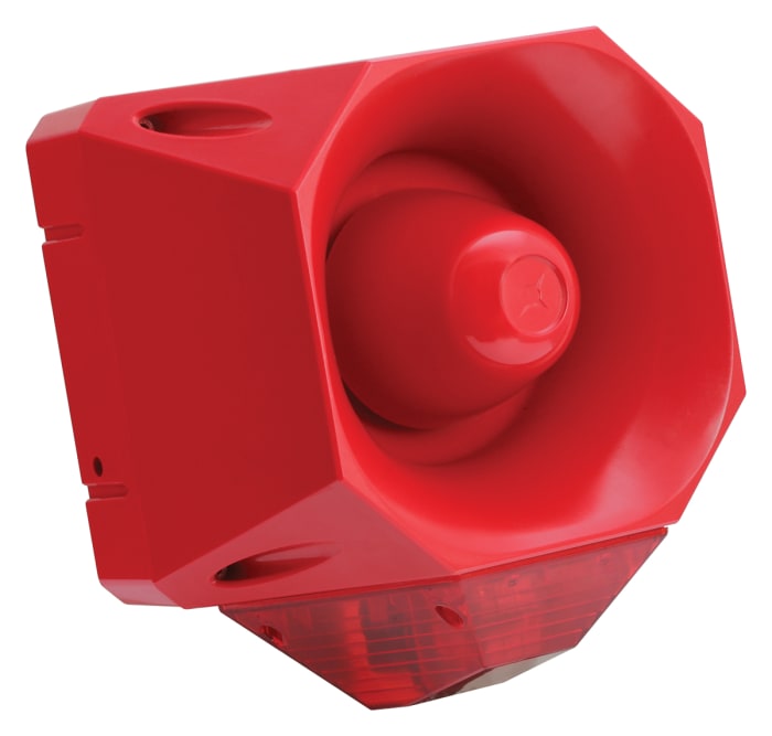 Eaton Red Sounder Beacon, 18 → 30 V dc, IP66, Wall Mount, 120dB at 1 Metre
