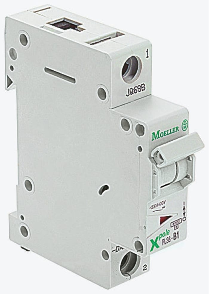 Eaton PLS6 MCB Mini Circuit Breaker1P, 40A Curve B, 230V AC, 48V DC, 6 kA Breaking Capacity