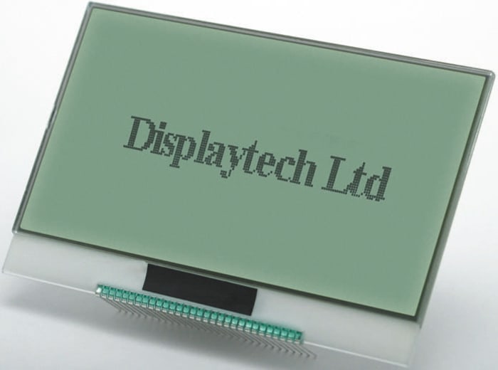 Displaytech 64128A-COG-FA-BC Graphic LCD Display Black, Reflective