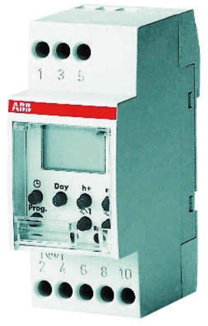 1 Channel Digital DIN Rail Time Switch Measures Seconds, 230 V ac