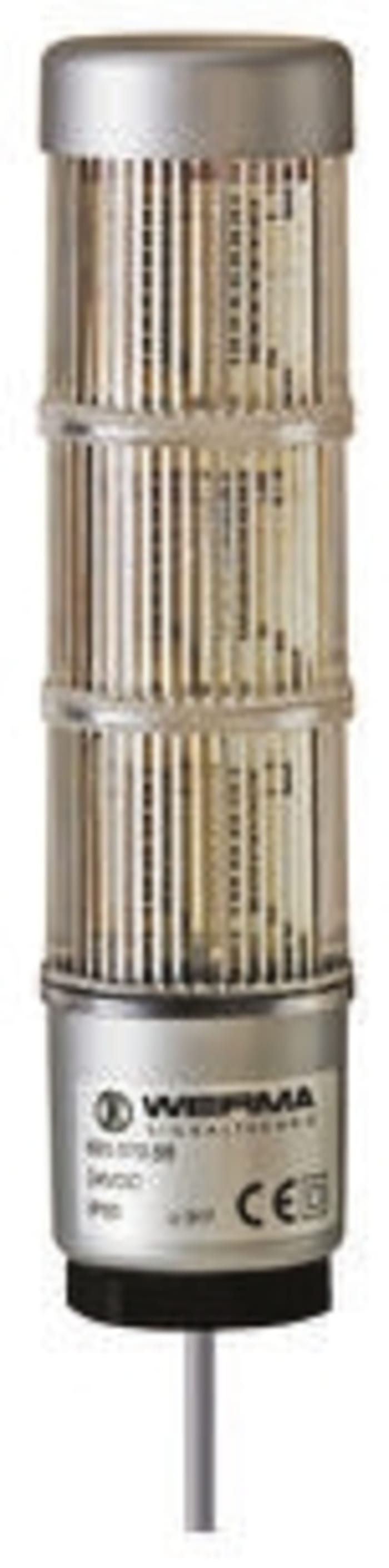Colonnes lumineuses pré-configurées à LED Feu Fixe, Rouge / Jaune / Vert, série Kompakt, 24 V c.c.