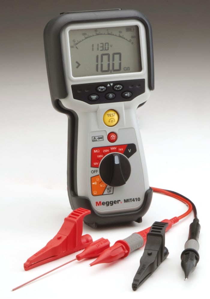 Testeur d'isolement et de continuité Megger MIT410, 50V, 1000V