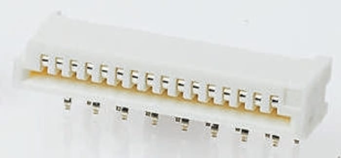 TE Connectivity 1.25mm Pitch 4 Way Right Angle Female FPC Connector