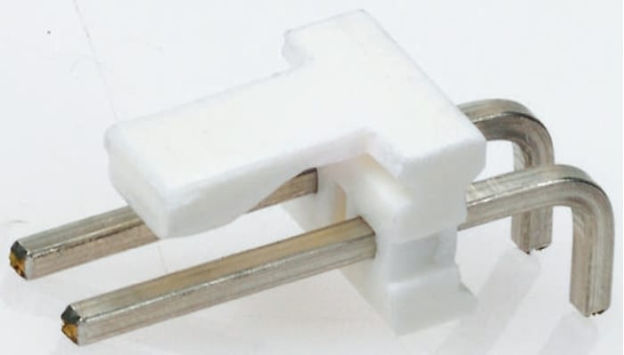 TE Connectivity MTA-156 Series Right Angle Through Hole Pin Header, 10 Contact(s), 3.96mm Pitch, 1 Row(s), Unshrouded