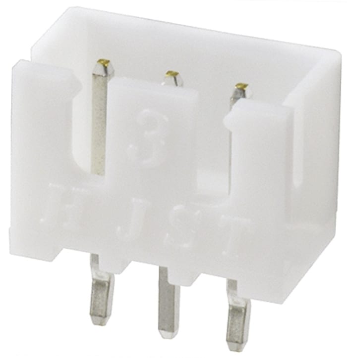 JST XH Series Straight Through Hole PCB Header, 3 Contact(s), 2.5mm Pitch, 1 Row(s)