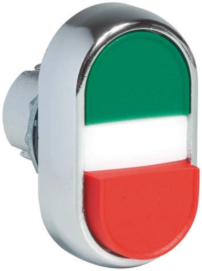 Allen Bradley 800F Series Green, Red Illuminated Momentary Push Button Head, 22mm Cutout, IP65