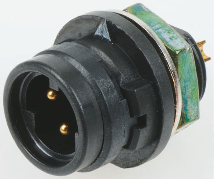 Hirose Circular Connector, 6 Contacts, Panel Mount, Miniature Connector, Male, IP67, IP68, HR30 Series